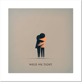 [AI Art] Hold me tight, Minimal Art Style Posters and Art